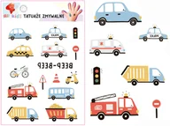 Pedagogika i dydaktyka - Tatuaże zmywalne dla dzieci Auta - miniaturka - grafika 1