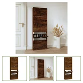 Szafki na buty - The Living Store Szafka na buty dąb wędzony 59x17x169 cm Materiał drewnopochodny - miniaturka - grafika 1