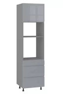 Meble kuchenne - Rimini Słupek Dpps3-60-38-220_Modern Hk-Xs Szary Połysk - miniaturka - grafika 1