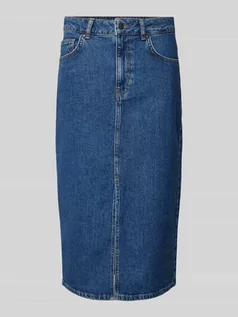 Spódnice - Spódnica jeansowa z 5 kieszeniami model ‘ELLEN’ - grafika 1