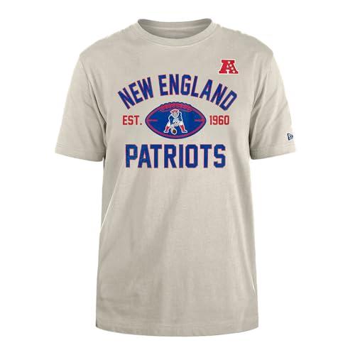NEW ENGLAND PATRIOTS Czapka New Era NFL Regularna koszulka postarzany sitodruk zespół grafika kamień unisex