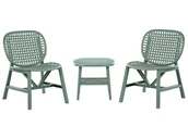 Meble ogrodowe - Zestaw mebli balkonowych SICELLE Zielony - miniaturka - grafika 1