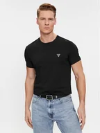 Koszulki męskie - Guess T-Shirt Caleb U97M00 KCD31 Czarny Slim Fit - miniaturka - grafika 1