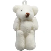 Prace ręczne dla dzieci - Miś Mini Teddy, biały, 4x2,5 cm, 6 sztuk - miniaturka - grafika 1