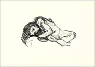 Plakaty - Girl, Egon Schiele - plakat Wymiar do wyboru: 84,1x59,4 cm - miniaturka - grafika 1