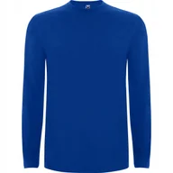 Koszulki męskie - Koszulka Męska z Długim Rękawem Bawełna Roly EXTREME 1217 NIEBIESKA M - miniaturka - grafika 1
