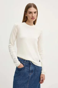 G-Star Raw sweter wełniany damski kolor beżowy lekki D25509-D847 - Swetry damskie - miniaturka - grafika 1