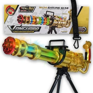 Karabin dla dzieci pistolet zabawka światło dźwięk duży - Zabawki militarne - miniaturka - grafika 1