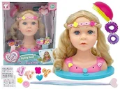 Zabawy w naśladowanie dorosłych - Głowa lalki do czesania 32,6x26,5x19,5cm - zabawka - miniaturka - grafika 1