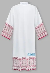 Alba z gipiurą 30 cm, amarant - Szaty liturgiczne - miniaturka - grafika 1