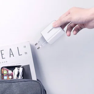 Ugreen szybka ładowarka sieciowa USB Typ C 45 W PD Power Delivery biały (60464) - Ładowarki do telefonów - miniaturka - grafika 12