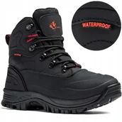 Buty trekkingowe męskie - Buty trekkingowe Skórzane śniegowce Wodoodporne ciepłe mocne lekkie Vemont - miniaturka - grafika 1