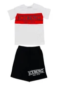 Kombinezony dla dzieci - Completo 2 pezzi Bambino Iceberg T-shirt + shorts - miniaturka - grafika 1