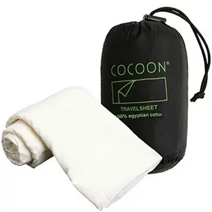 Cocoon Travel Sheet śpiwór bawełniany bawełna egipska, kość słoniowa 0799696101237 - Śpiwory - miniaturka - grafika 1