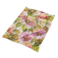 Koce - Pluszowy kocyk na łóżko kolorowy Malowane kwiaty, Fabricsy - miniaturka - grafika 1