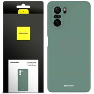 Etui i futerały do telefonów - Spacecase Etui Silicone Case Poco F3 / Mi 11i dark green - miniaturka - grafika 1