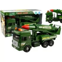 Lean Toys Wóz bojowy ciężarówka wojskowa efekty dźwiękowe i świetlne - Samochody i pojazdy dla dzieci - miniaturka - grafika 1