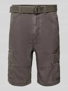 Szorty cargo o kroju regular fit z paskiem model ‘Heavy’ - Spodenki męskie - miniaturka - grafika 1