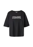 Koszulki i topy damskie - Comma CI Koszulka damska Kurzarm, 99e9 Szary Aop, 38 - miniaturka - grafika 1