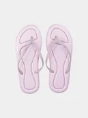 Klapki i japonki damskie - Japonki plażowe na lato damskie 4F 4FMM00FFLIF020A-56S Różowy - miniaturka - grafika 1