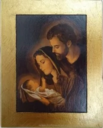 Ikona Święta Rodzina 13 x 17 cm - Ikony i obrazy sakralne - miniaturka - grafika 1