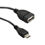 Kable USB - Qoltec Kabel USB 2.0 A żeński / micro USB Męski 0,2m 50404 - miniaturka - grafika 1