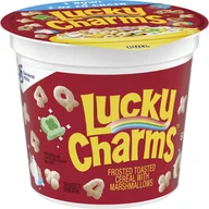 Płatki śniadaniowe i musli - Lucky Charms Frosted Toasted with Marshmallows Cup 42g - miniaturka - grafika 1