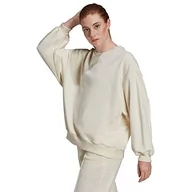 Bluzy damskie - adidas Damska bluza Kk Sweat Crew, biały (nondye), XS - miniaturka - grafika 1