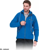 Bluzy męskie - R.E.I.S. POLAR-HOOD - bluza polarowa z kapturem zapinana na suwak, 100% poliester, 290 g/m - niebieski L - miniaturka - grafika 1