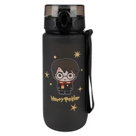 Shakery i bidony sportowe - Butelka plastikowa SOXO Harry Potter 600 ml Czarny - miniaturka - grafika 1