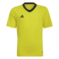 Piłka nożna - Dziecięca Koszulka z krótkim rękawem ADIDAS ENT22 JSY Y HI2127 – Żółty - miniaturka - grafika 1