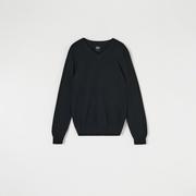 Swetry męskie - Sinsay - Sweter z dekoltem w serek - Czarny - miniaturka - grafika 1