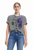 Koszulki i topy damskie - Desigual T-shirt damski, czarny, XXL - miniaturka - grafika 1