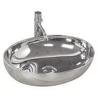 Umywalki - Rea Carola Slim Silver 511x398x135 REA-U5400 - miniaturka - grafika 1