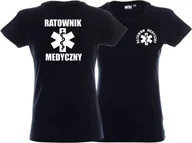 Odzież robocza - Promostars LPP - Koszulka damska RATOWNIK MEDYCZNY granatowa - miniaturka - grafika 1