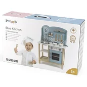 Zabawki AGD - VIGA Toys PolarB Kuchnia z Akcesoriami Silver - Blue - miniaturka - grafika 1