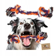 Zabawki dla psów - Zabawka Dla Psa Szczeniaka Sznur Szarpak Pleciony Dentystyczny Supły 21 Cm - miniaturka - grafika 1