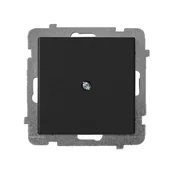 Gniazdka elektryczne - Ospel Sonata czarny zaślepka Z-1R/m/33 Z-1R/m/33 - miniaturka - grafika 1