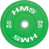 Pozostały sprzęt siłowy - HMS CBR10 GREEN TALERZ OLIMPIJSKI BUMPER 10 KG 1AB-17-61-021 - miniaturka - grafika 1