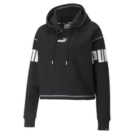 Bluzy damskie - Bluza z kapturem damska Puma POWER czarna 58953501-XS - miniaturka - grafika 1