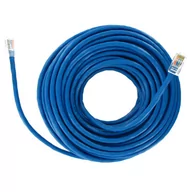 Patchcordy - 4World Kabel krosowy RJ45 (bez osłonki, Cat. 5e UTP, 15m, niebieski, retail) 04722 - miniaturka - grafika 1