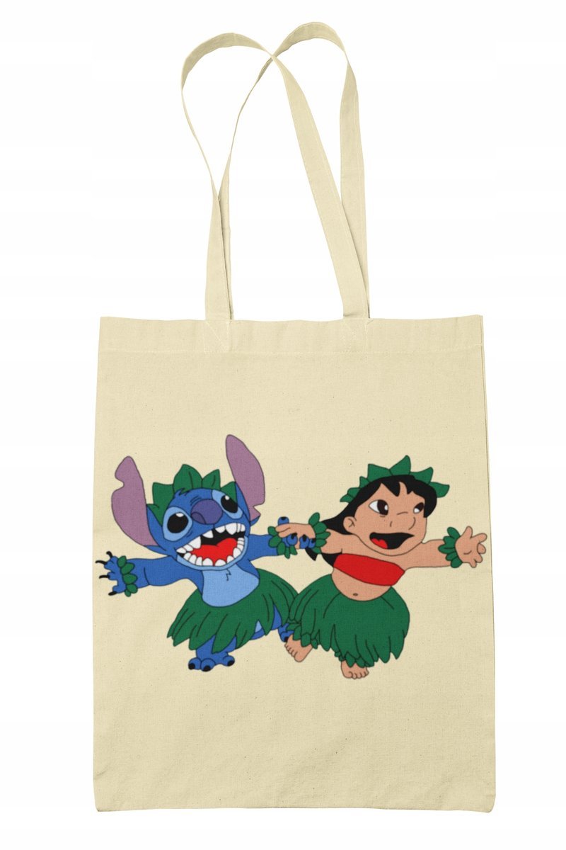 Torba Shopper-materiał-na ramie-Lilo i stich-bajka