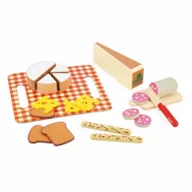 Zabawki AGD - Janod My First Apero - Taca z przekąskami - Zabawka do imitacji kuchni i Dinette - 20 elementów drewnianych, tektury i filcu - Certyfikat FSC - Farba wodna - Od 3 lat J06597 J06597 - miniaturka - grafika 1