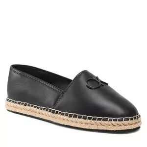 Espadryle damskie - Espadryle Calvin Klein - Espadrille HW0HW01457 Ck Black - grafika 1