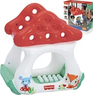 Zabawki i gry sportowe - Bestway Dmuchany basenik z kulkami GRZYBEK MUCHOMOREK Fisher Price 93570 - miniaturka - grafika 1
