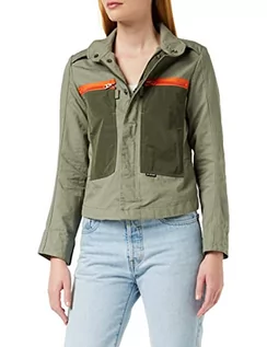 Kurtki damskie - G-STAR RAW Damska kurtka Slim Overshirt, Shamrock C658-2199, XXS - grafika 1