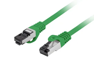 Patchcord Lanberg S/FTP kat.8.1 1m LSZH CU fluke passed zielony - Patchcordy - miniaturka - grafika 1