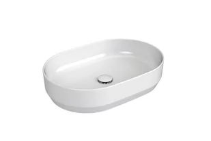 Umywalka nablatowa Ravak Ceramic Slim Sharp 55x37 cm GPXRC00011 - Postumenty i półpostumenty do umywalek - miniaturka - grafika 1