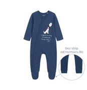 Pajacyki dla niemowląt - Pajac z długim rękawem dla dziecka do 2 lat, niebieski - miniaturka - grafika 1