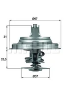 Termostaty - Termostat, płyn chłodzący Mahle TX 25 71D - miniaturka - grafika 1